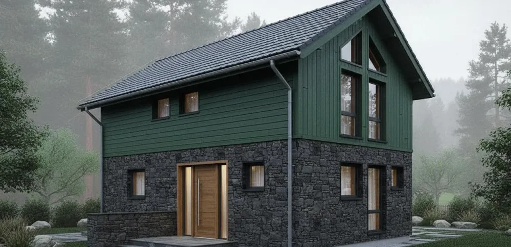 Проект Двухэтажный дом 7 на 11, 98 м2