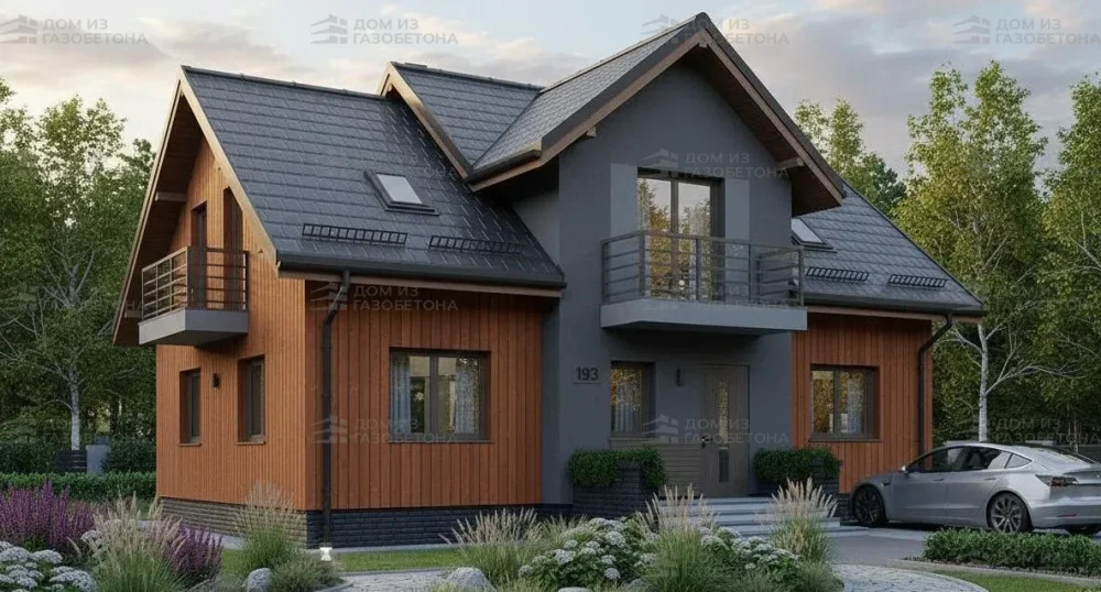 Проект Двухэтажный дом 12 на 10, 173 м2