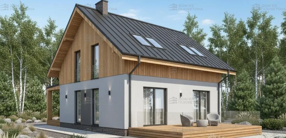 Проект Двухэтажный дом 8 на 14, 126 м2