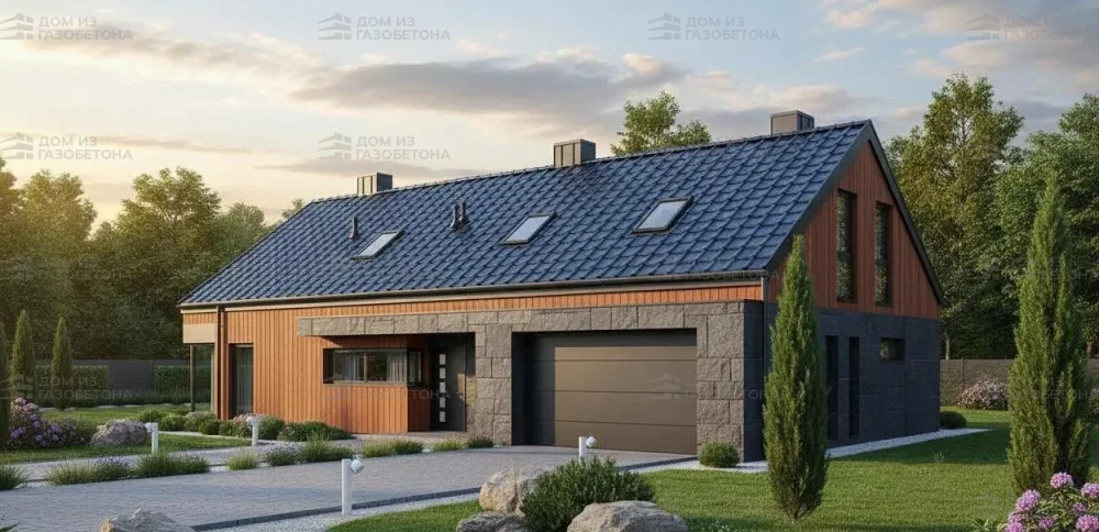 Проект Двухэтажный дом 20 на 11, 248 м2