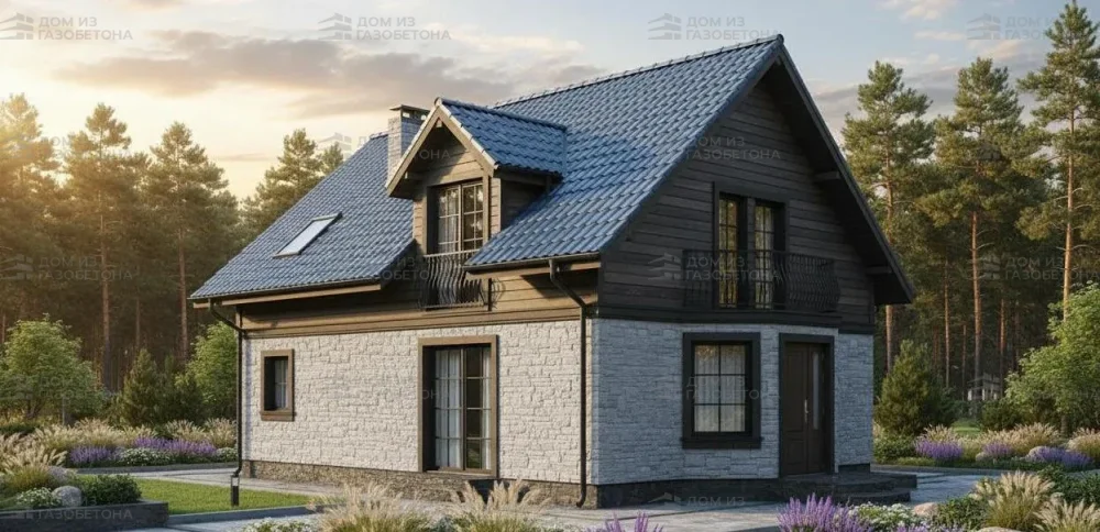 Проект Двухэтажный дом 13 на 11, 162 м2