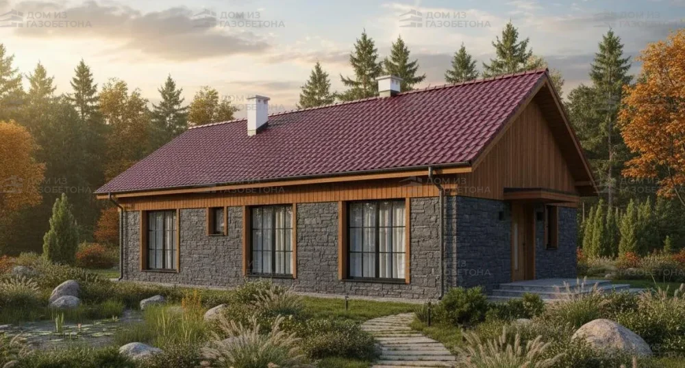 Проект Одноэтажный дом 16 на 10, 119 м2