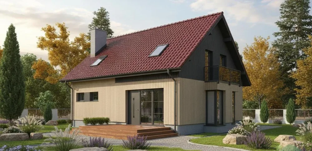 Проект Двухэтажный дом 12 на 10, 146 м2