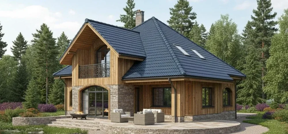 Проект Двухэтажный дом 17 на 16, 220 м2