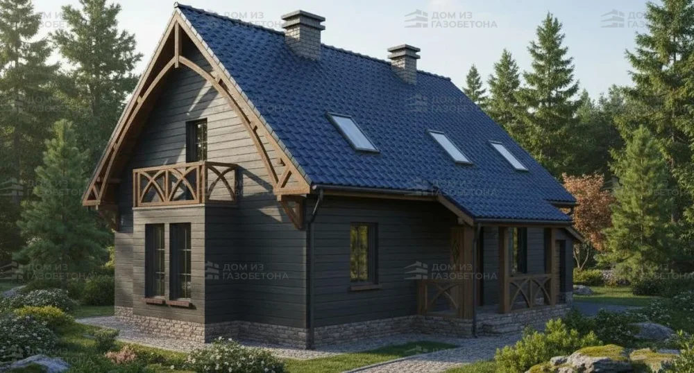 Проект Двухэтажный дом 8 на 15, 115 м2