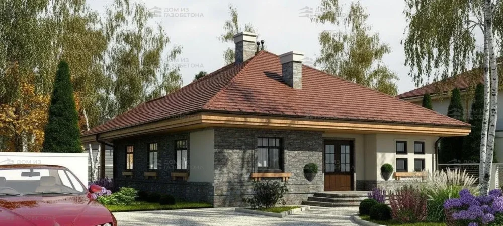 Проект Одноэтажный дом 12 на 13, 115 м2