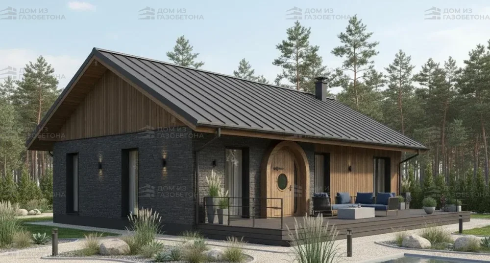 Проект Одноэтажный дом 12 на 10, 86 м2